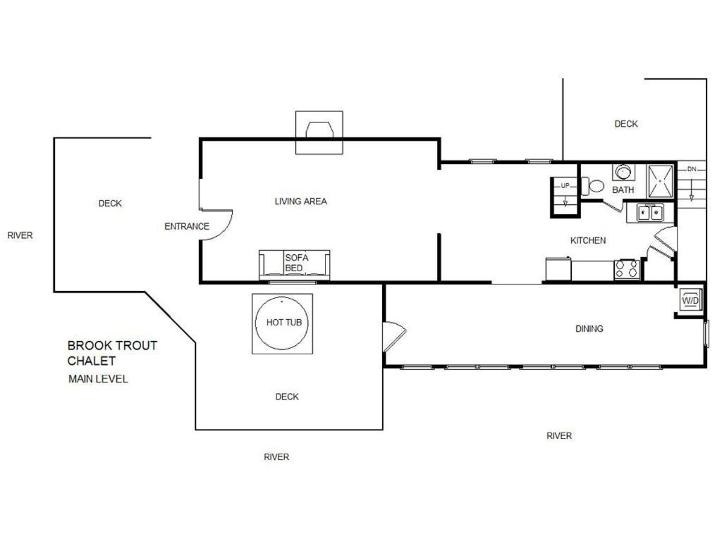 Brook Trout Chalet, 2 Bedrooms, Sleeps 9, On The Water Севьервилл Экстерьер фото
